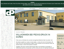 Tablet Screenshot of pecks-druck.de